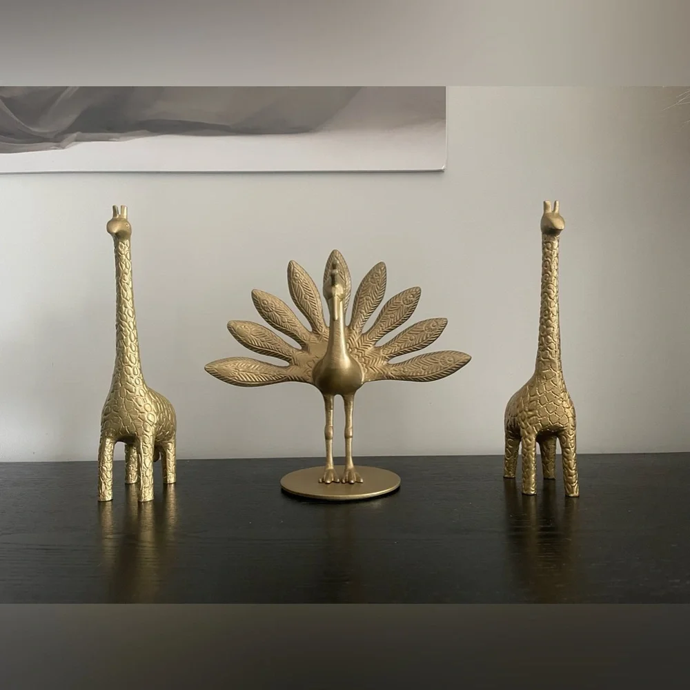 IKEA MARKNIVÅ Decoration Peacock and Giraffe